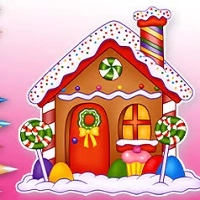 coloring_book_candy_house_3 ເກມ