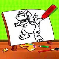 easy_kids_coloring_dinosaur Pelit