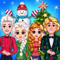 frozen_princess_christmas_celebration ເກມ