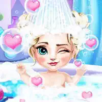 ice_queen_elsa_baby_bath Games