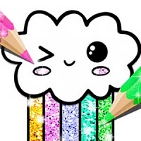 kawaii_coloring_book_glitter เกม