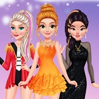 princesses_ice_skating_dress_up Ойындар