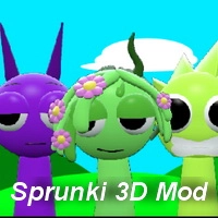 Sprunki 3D Mod скрыншот гульні