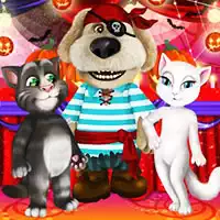 talking_tom_and_angela_halloween_party เกม