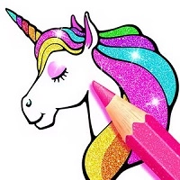 Libro De Colorear De Unicornios Con Brillo