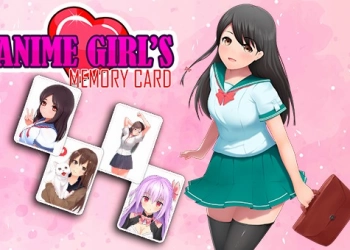 Anime Tüdrukute Mälukaart mängu ekraanipilt