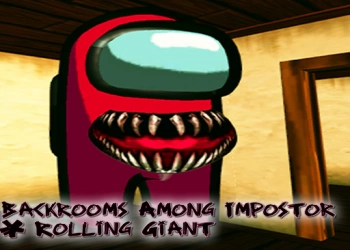 Backrooms ໃນບັນດາ Impostor & Rolling Giant ພາບຫນ້າຈໍເກມ