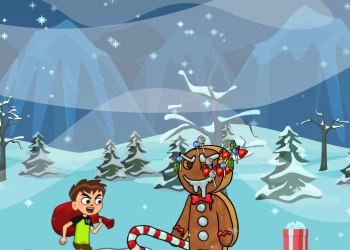 Ben 10 Kerstloop schermafbeelding van het spel