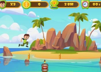 Ben 10: Trčanje Po Otoku snimka zaslona igre