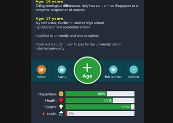 BitLife pamje nga ekrani i lojës