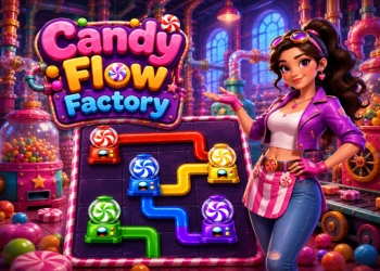 Candy Flow Factory játék képernyőképe