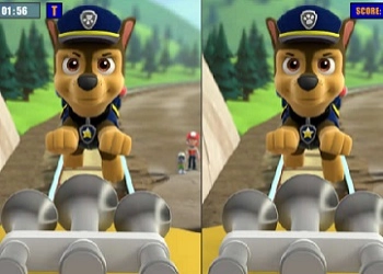 Różnice w Paw Patrol z Chase'em zrzut ekranu gry