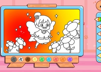 Coloring Book: Fairy game screenshot