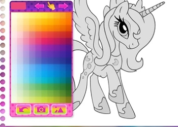 Carattere Da Colorare Del Pony Carino screenshot del gioco