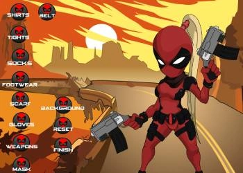 Menina Deadpool Vestir-Se captura de tela do jogo