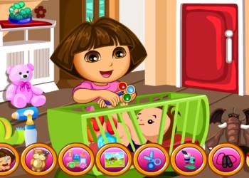 Dora Baby Caring Slacking o'yin skrinshoti