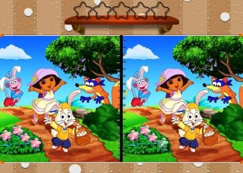 Дора Честит Великден Открийте Разликите екранна снимка на играта