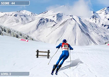 Ski De Descente capture d'écran du jeu