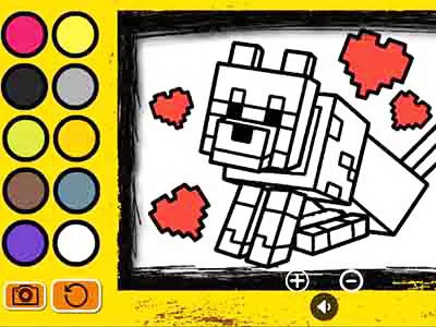 Лесно Детско Оцветяване Minecraft екранна снимка на играта