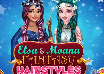 Modele Flokësh Me Fantazi Elsa Dhe Moana pamje nga ekrani i lojës
