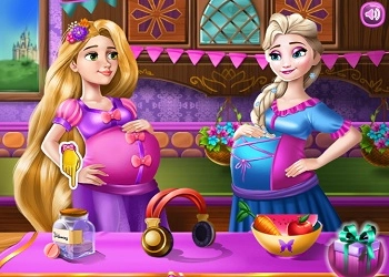 Elsa və Rapunzel hamilə ən yaxın dostlar oyun ekran görüntüsü