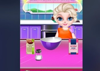 Elsa Kleine Chef Regenbogenbacken Spiel-Screenshot