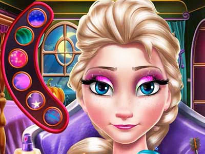 Maquiagem De Halloween Assustadora De Elsa captura de tela do jogo