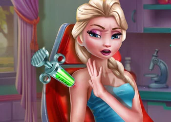 Elsa Vaccines Injection pamje nga ekrani i lojës