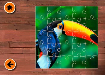 Exotische Tiere Puzzle Spiel-Screenshot