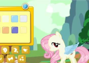 Fluttershy Pony ស្លៀកពាក់ រូបថតអេក្រង់ហ្គេម