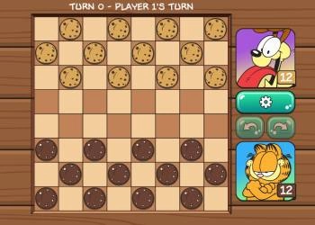 Garfield Dammen schermafbeelding van het spel