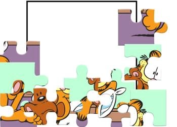 Garfield Jigsaw στιγμιότυπο οθόνης παιχνιδιού