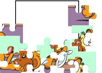 Garfield Jigsaw o'yin skrinshoti