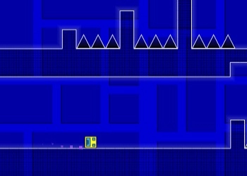 แผนที่เขาวงกตในเกม Geometry Dash ภาพหน้าจอของเกม