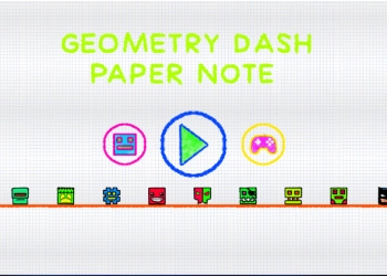 Geometrie Dash Paper Note snímek obrazovky hry