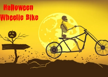Sepeda Wheelie Halloween tangkapan layar permainan