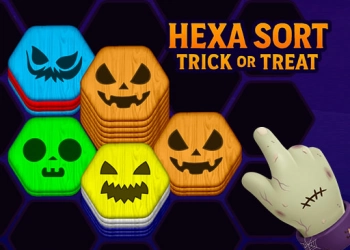 Hexa Sorteer Trick of Treat schermafbeelding van het spel