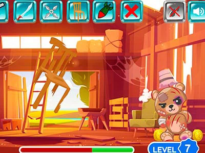 Chute O Ursinho De Pelúcia captura de tela do jogo
