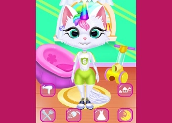 Cura Quotidiana Di Kitty Unicorn screenshot del gioco