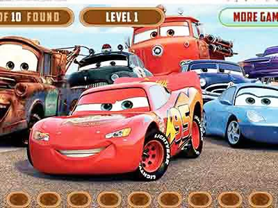 Rayo Mcqueen Oculto captura de pantalla del juego