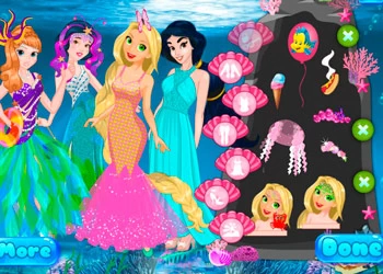 Принцеси Русалки екранна снимка на играта