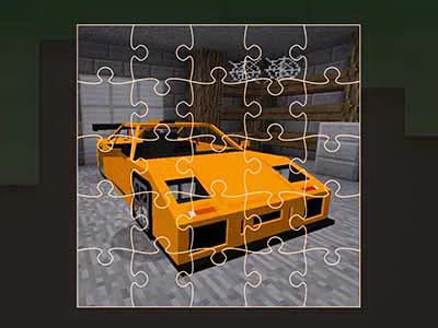 Minecraft Cars Jigsaw თამაშის სკრინშოტი