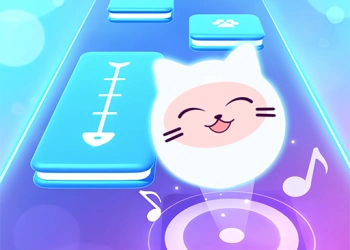 音乐猫！钢琴块游戏 3D 游戏截图