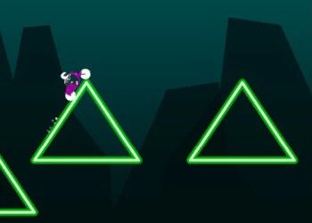 Neon Biker schermafbeelding van het spel