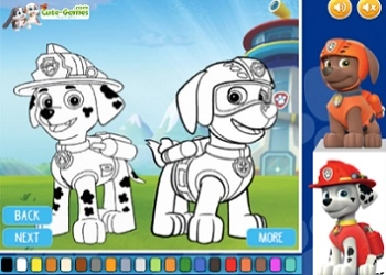 Paw Patrol Rəngləmə oyun ekran görüntüsü