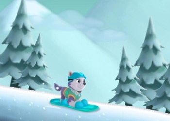 Paw Patrol Snow Slide game screenshot