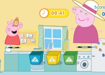 Peppa Possu Lajittelu pelin kuvakaappaus