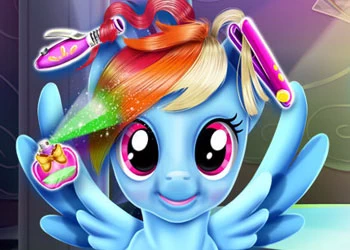 Rainbow Pony Real Haircuts screenshot del gioco