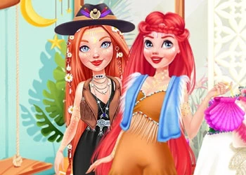 ผมแดง Boho ทรงผม ภาพหน้าจอของเกม