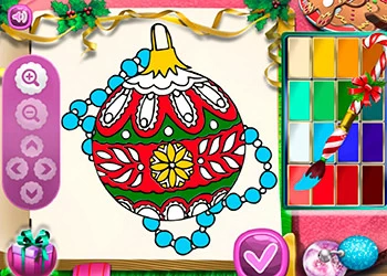 Mikołaj Świąteczne Farbowanie zrzut ekranu gry